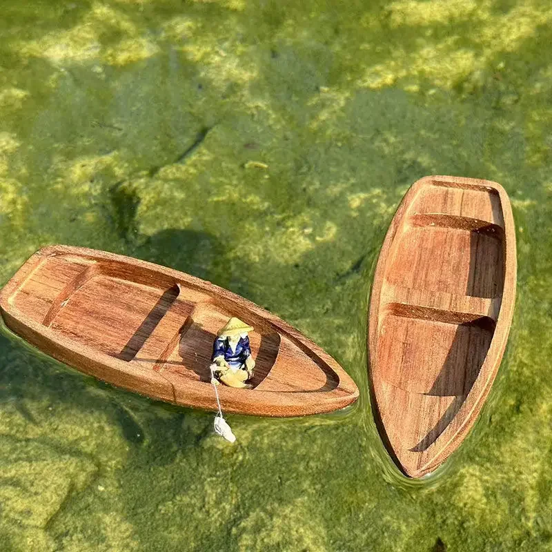 اليدوية قارب خشبي صغير عائم قا - مراجعة Fishing Boat Oar وسعره